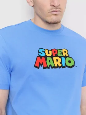 Cămășă din bumbac cu imprimeu Super Mario