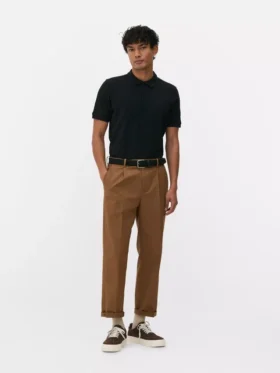 Cămășă din bumbac piqué tip polo