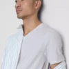 Cămășă elastică cu guler în V și croială slim-fit Cămășă elastică cu guler în V și croială slim-fit