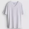 Cămășă elastică cu guler în V și croială slim-fit Cămășă elastică cu guler în V și croială slim-fit