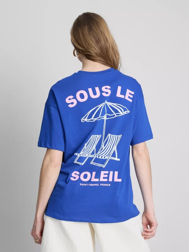 Cămășă oversized cu imprimeu „Soleil” Cămășă oversized cu imprimeu „Soleil”