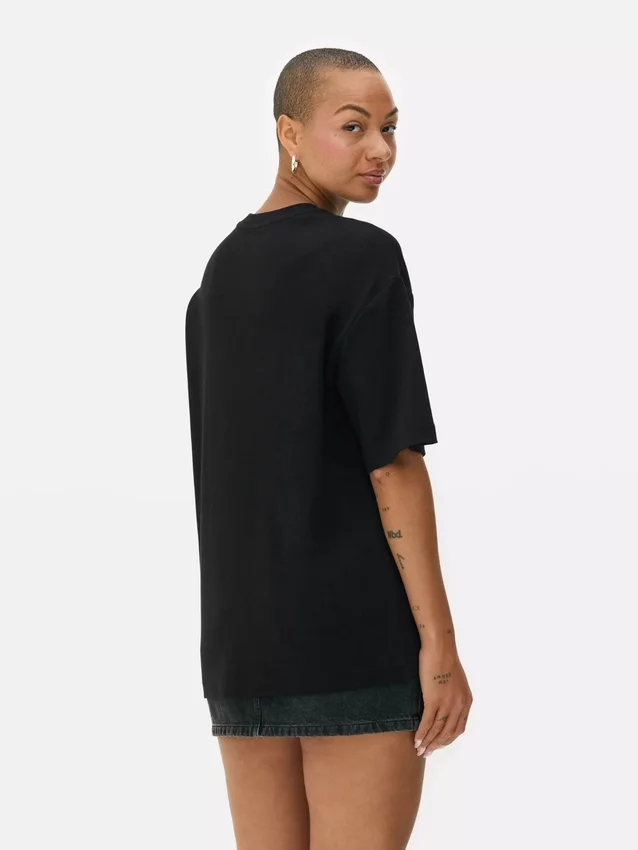 Cămășă oversized esențială din jersey Cămășă oversized esențială din jersey