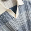 Cămășă polo din tricot cu dungi texturate
