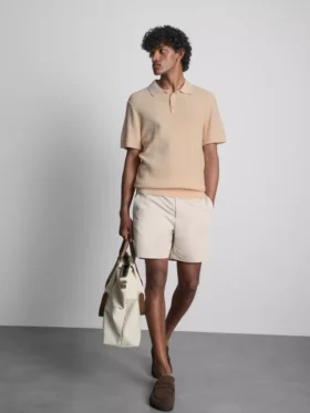 Cămășă polo din tricot texturat