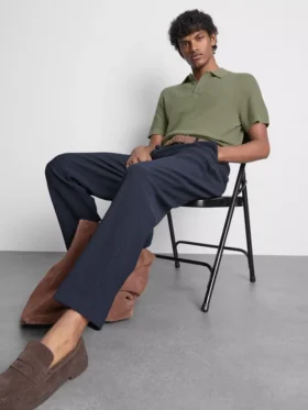 Cămășă polo din tricot texturat