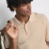 Cămășă polo din tricot texturat