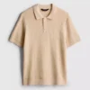 Cămășă polo din tricot texturat