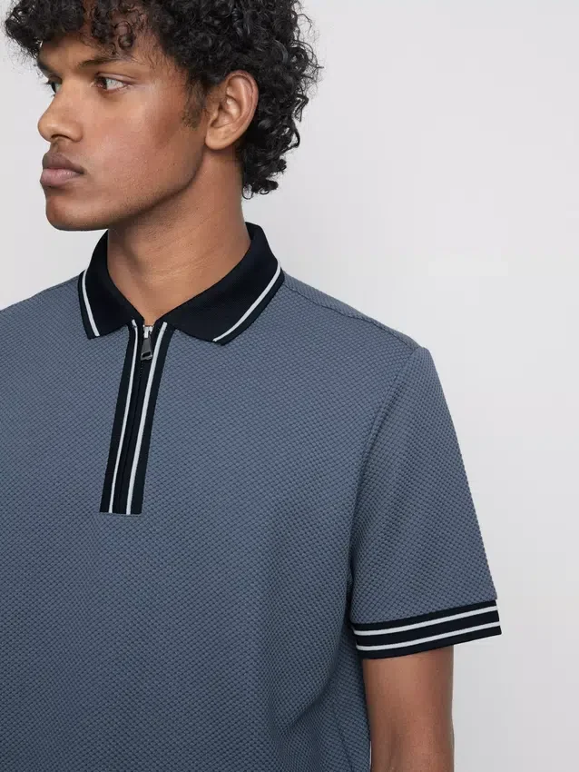 Cămășă polo texturat Cămășă polo texturat