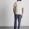 Cămășă polo texturat cu guler cu fermoar