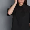 Cămașă boxy din bumbac cu mâneci scurte Cămașă boxy din bumbac cu mâneci scurte