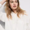Cămașă clasică din amestec de bumbac, cu nasturi Cămașă clasică din amestec de bumbac, cu nasturi