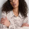 Cămașă cu nasturi din satin șifonat cu imprimeu paisley de la Paula Echevarría Cămașă cu nasturi din satin șifonat cu imprimeu paisley de la Paula Echevarría