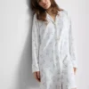 Cămașă de noapte lejeră, tip „boyfriend”, cu imprimeu Cămașă de noapte lejeră, tip „boyfriend”, cu imprimeu