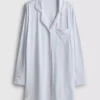 Cămașă de noapte oversized cu dungi, în stil boyfriend Cămașă de noapte oversized cu dungi, în stil boyfriend