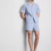 Cămașă de pijamă cu nasturi, în dungi Cămașă de pijamă cu nasturi, în dungi