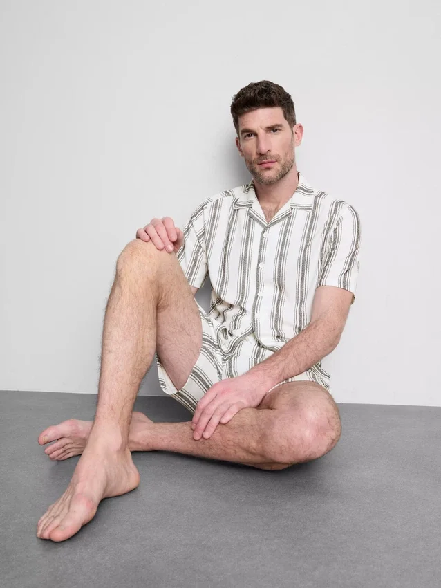 Cămașă de pijama cu dungi Cămașă de pijama cu dungi