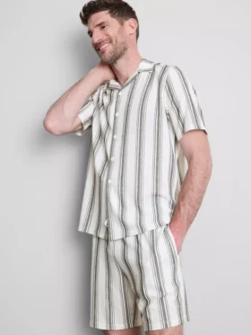 Cămașă de pijama cu dungi