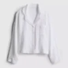 Cămașă de pijama din bumbac țesut, perfectă pentru relaxare Cămașă de pijama din bumbac țesut, perfectă pentru relaxare
