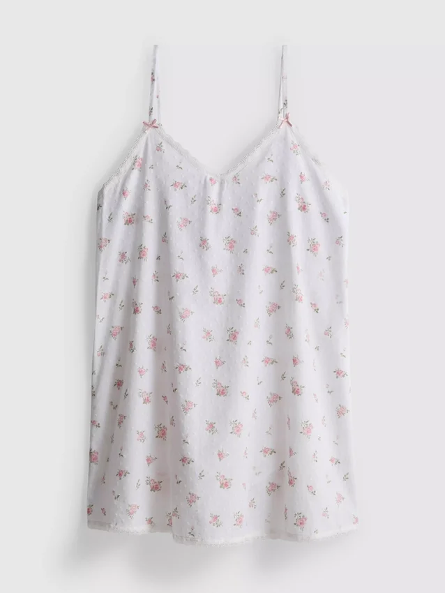 Cămașă din bumbac cu imprimeu floral dobby Cămașă din bumbac cu imprimeu floral dobby
