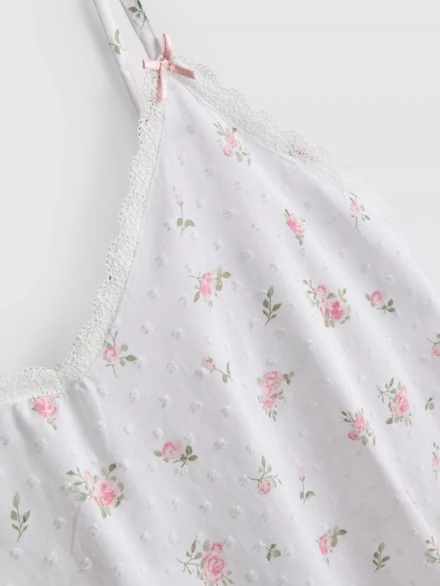 Cămașă din bumbac cu imprimeu floral dobby Cămașă din bumbac cu imprimeu floral dobby