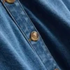 Cămașă din denim cu mânecă scurtă Cămașă din denim cu mânecă scurtă