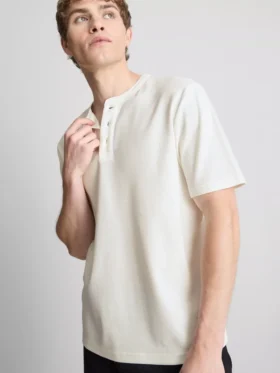 Cămășa Henley texturată