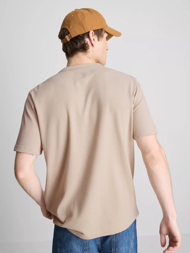 Cămășa Henley texturată Cămășa Henley texturată