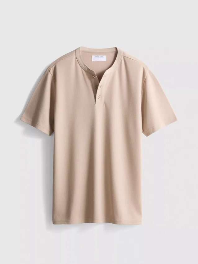 Cămășa Henley texturată Cămășa Henley texturată