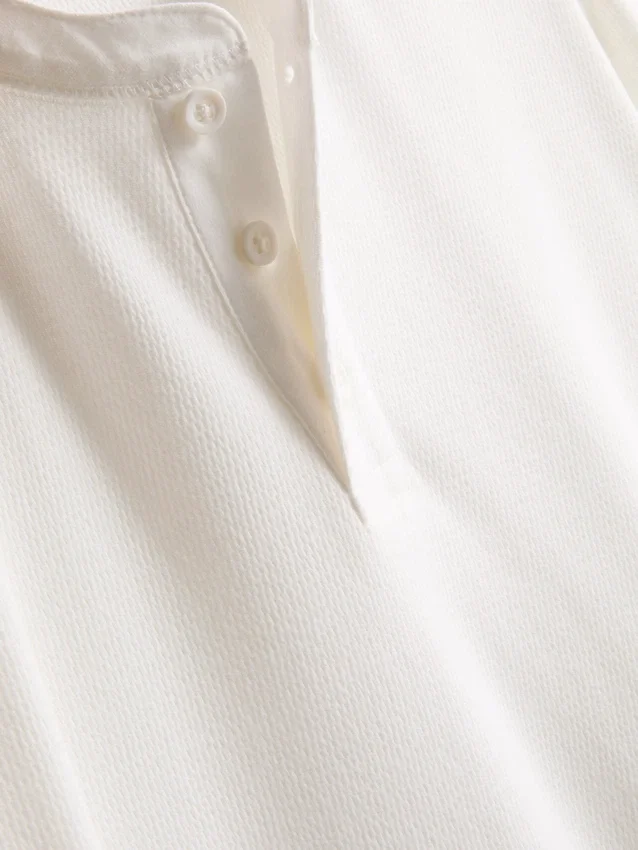 Cămășa Henley texturată Cămășa Henley texturată