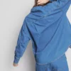 Cămașă lejeră din denim de bumbac, cu nasturi Cămașă lejeră din denim de bumbac, cu nasturi