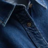 Cămașă lejeră din denim de bumbac, cu nasturi