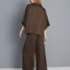 Cămașă lejeră din satin texturat
