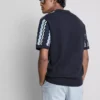 Cămășa polo din tricot cu dungi texturate
