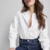 Cămașă supremă din poplin de bumbac Cămașă supremă din poplin de bumbac