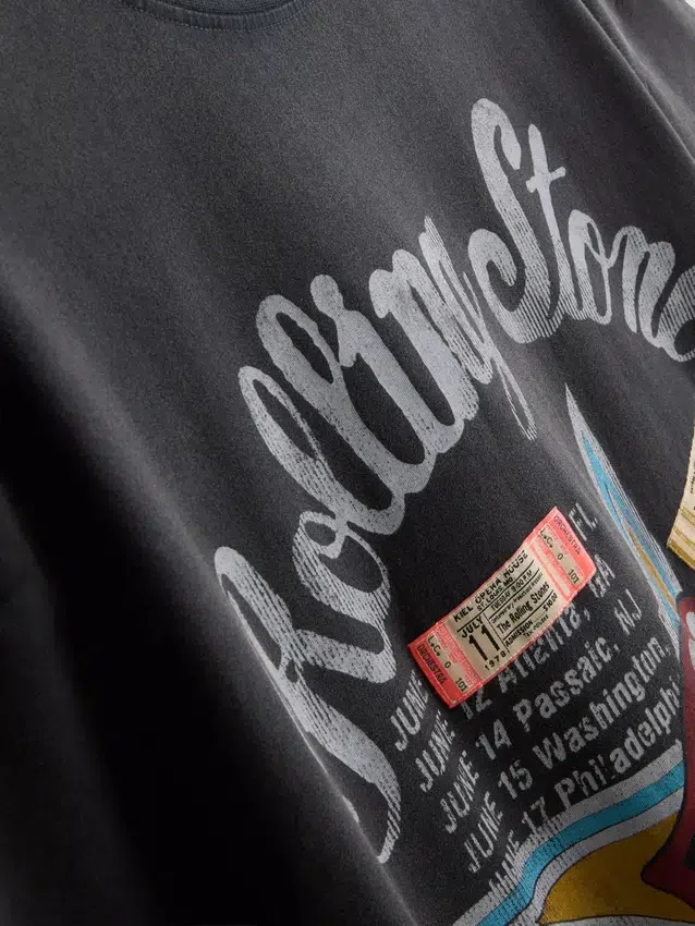 Cămășa-tricou cu imprimeu Rolling Stones Cămășa-tricou cu imprimeu Rolling Stones