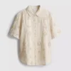 Cămașa cu broderie și tiv curbat din colecția The Edit Cămașa cu broderie și tiv curbat din colecția The Edit