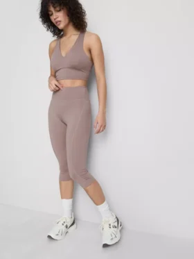 Colanți capri sport cu talie înaltă