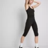 Colanți capri sportivi cu talie înaltă, netede și care oferă susținere Colanți capri sportivi cu talie înaltă, netede și care oferă susținere