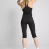 Colanți capri sportivi cu talie înaltă, netede și care oferă susținere Colanți capri sportivi cu talie înaltă, netede și care oferă susținere
