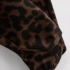 Colanți sportivi cu talie înaltă, cu imprimeu leopard Colanți sportivi cu talie înaltă, cu imprimeu leopard