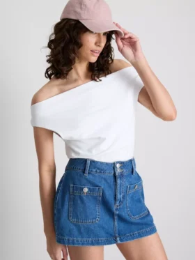 Colecția Primark | Bluză cu umerii goi, cu conținut ridicat de bumbac