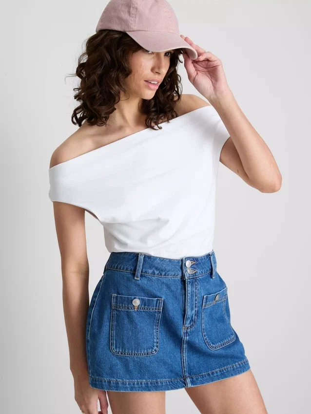 Colecția Primark | Bluză cu umerii goi, cu conținut ridicat de bumbac Colecția Primark | Bluză cu umerii goi, cu conținut ridicat de bumbac