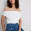 Colecția Primark | Bluză cu umerii goi, cu conținut ridicat de bumbac Colecția Primark | Bluză cu umerii goi, cu conținut ridicat de bumbac