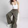 Colecția Primark | Pantaloni cargo cu talie medie și șnur Colecția Primark | Pantaloni cargo cu talie medie și șnur