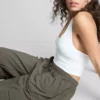 Colecția Primark | Pantaloni cargo cu talie medie și șnur Colecția Primark | Pantaloni cargo cu talie medie și șnur