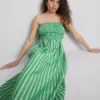 Colecția Primark | Rochie midi bandeau cu dungi și pliuri Colecția Primark | Rochie midi bandeau cu dungi și pliuri