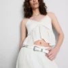 Colecția Primark | Top cu bretele și decolteu în V, din bumbac brodat Colecția Primark | Top cu bretele și decolteu în V, din bumbac brodat