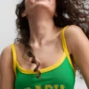 Colecția Primark | Top scurt cu bretele „Brazil” Colecția Primark | Top scurt cu bretele „Brazil”