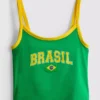 Colecția Primark | Top scurt cu bretele „Brazil” Colecția Primark | Top scurt cu bretele „Brazil”