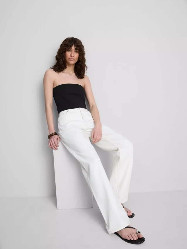 Colecția Primark | Tricou bandeau din jersey cu conținut ridicat de bumbac Colecția Primark | Tricou bandeau din jersey cu conținut ridicat de bumbac